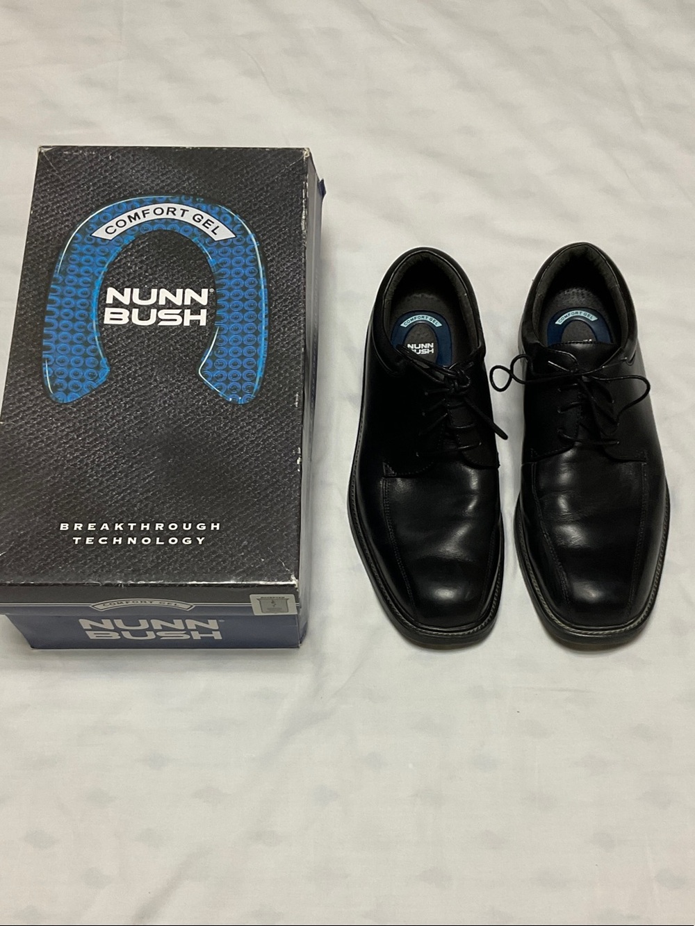 Nunn Bush Black Dress Oxford Men’s Shoes Size 9.5 in Box